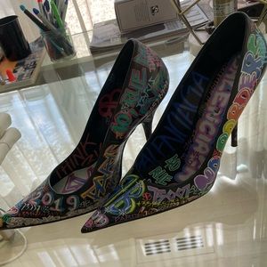 Balenciaga Graffiti heels in size 38.5